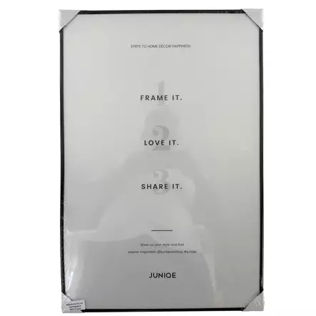 Julistekehys 40x60 cm musta – kevyt ja moderni valokuvakehys, yhteensopiva myös JUNIQE-julisteille - Taulut ja kehykset - 6430013423260 - 1