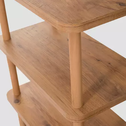 Kirjahylly, atlantinmänty, 150 cm leveä, helppo koota, kestävä - Hyllyt ja naulakot - 8683342851985 - 2