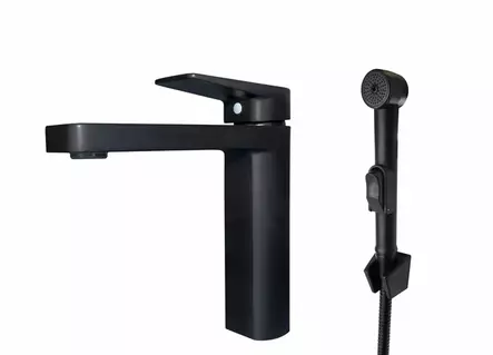 Pesuallashana käsisuihkulla RUOKO mattamusta - Poistoerät - 0283080137396 - 1